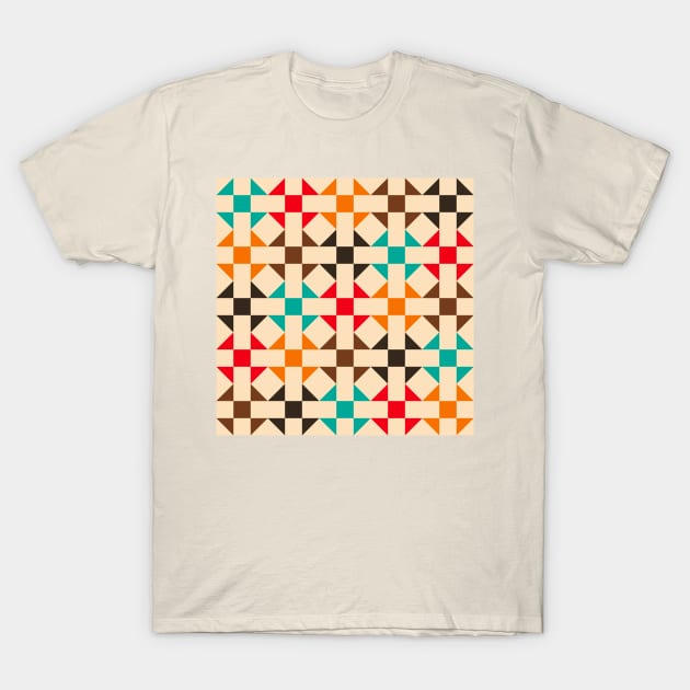 Geometric Pattern: Quilt: Summer T-Shirt by Red Wolf